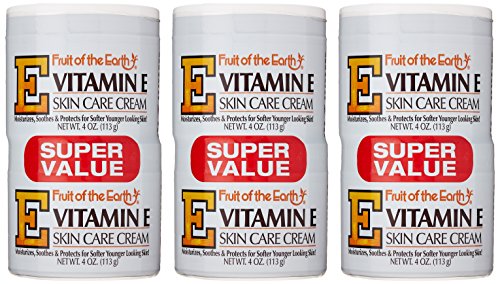 Fruit Of The Earth Bogo Cream Vitamin-E 4 Ounce Jar (118ml) (6 Pack)