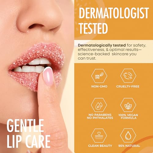Mango Vanilla Lip Scrub – Gentle Exfoliating & Hydrating