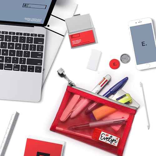 Set & Done Mesh Makeup Bags – 4-Pack Citrus Twilight Cosmetic Zipper Pouches for Travel, Toiletries & Small Items