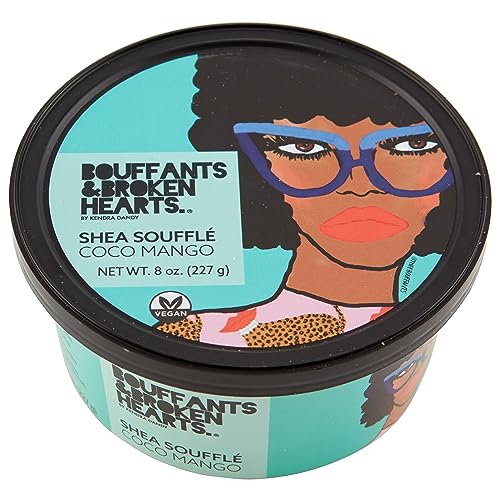 Ashanti Naturals Scented Whipped Shea Butter for Skin | Moisturizing African Raw Shea Butter, Almond Oil and Coconut (Coco Mango Souffle, 8oz)