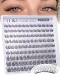 ALICE Natural Short Lash Clusters 8-12mm Wispy C-Curl Eyelash Extensions