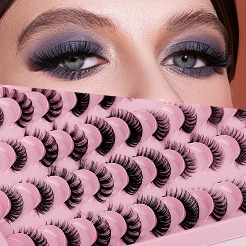 False Eyelashes 20 Pairs 3D Mink Lashes 5 Styles Reusable
