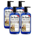 Dr Teal's Coconut Oil Body Wash, 4 Pack, 24 Fl Oz Each, Nourish & Protect, Moisturizing, Unisex