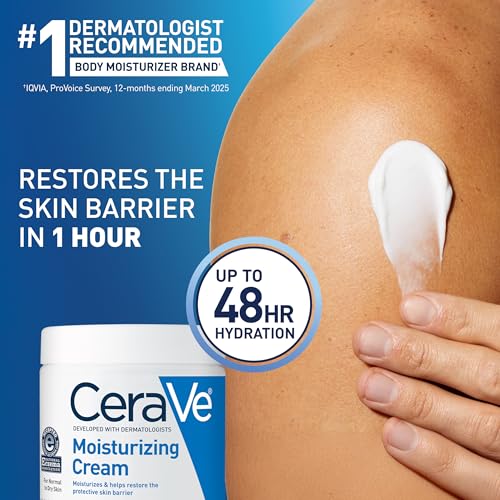 CeraVe Hydrating Cream for Dry Skin - Face & Body Moisturizer