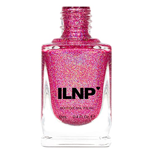 ILNP Paige Berry Pink Holographic Nail Polish