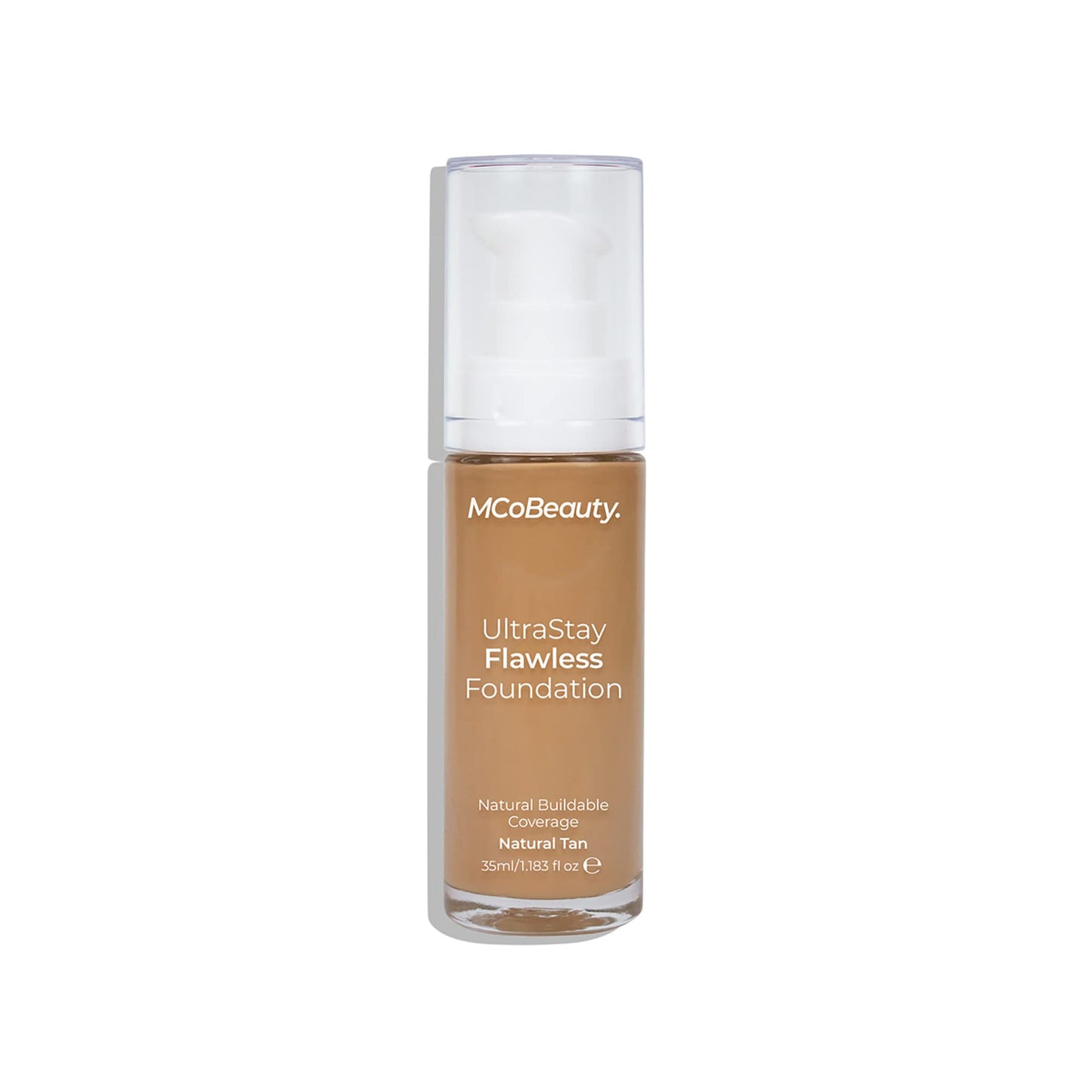 MCoBeauty Ultrastay Flawless Foundation - Offers Medium To Full Coverage With A Natural Matte Finish - Controls Oil - Rich In Antioxidants To Protect And Nourish The Skin - Natural Tan - 1.18 Oz