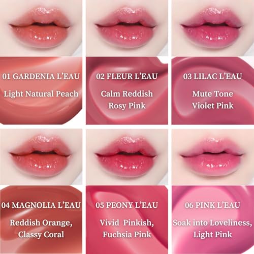 BBIA L¡¯EAU Tint ? Glossy & Glow Lip Stain Watery Lip Tint Non-Sticky High Shine Finish Long-lasting Moisturizing Lightweight Natural Daily Use Vegan Korean Makeup (08 SWEET L'EAU)