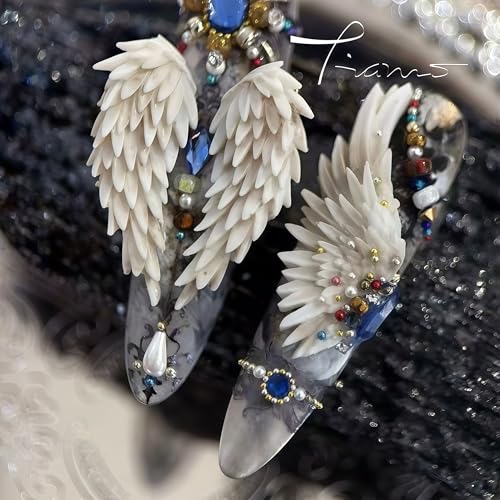 3D Wing Nail Mold - Silicone Nail Art Tool for Charms & Accessories