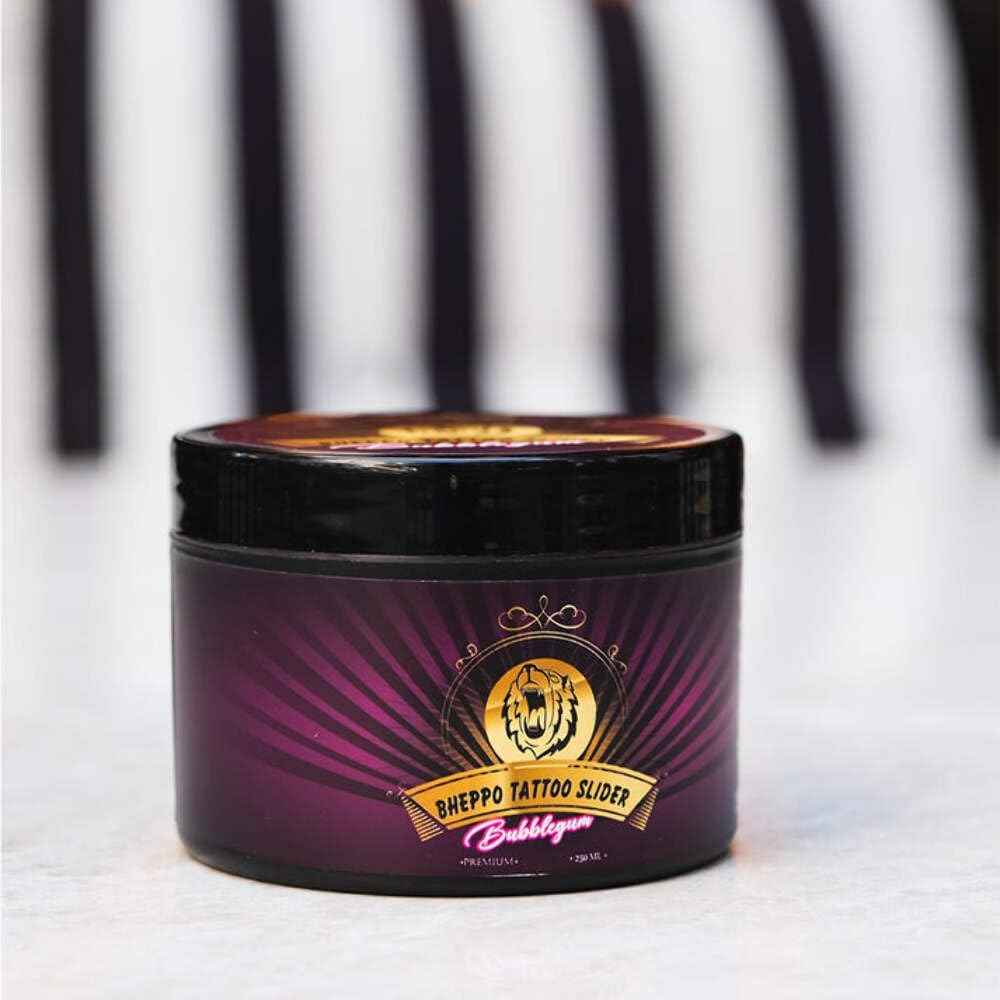 Bheppo Bubble Gum Tattoo Slider for Artists and Aftercare, Shea Butter, Essential Oils, 8.5 oz