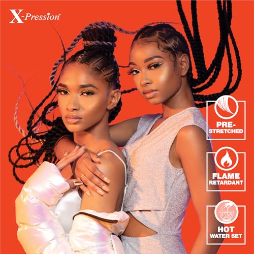 Sensationnel Xpression prestretched braiding hair - 3x xpression 58-inch kanekalon flame retardant smooth yaki braid - 3x x-pression 58 inch (1 pack, SM1B/27)