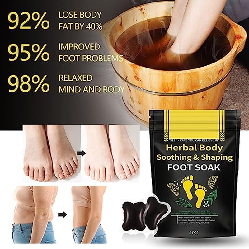 10PCS Herbal Detox Foot Soak Beads for Relaxation & Skin Tightening