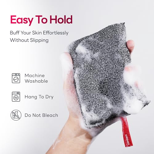 Caveem Exfoliating Body Scrubber Sponge, 2 Pack