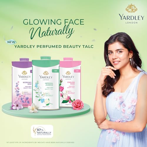 Yardley London Jasmine Perfumed Talcum Powder - 250 g. 8.8 oz, Deodorizing Talc
