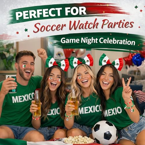 Soccer Fan Accessories Kit - Headband, Wristbands & Tattoos