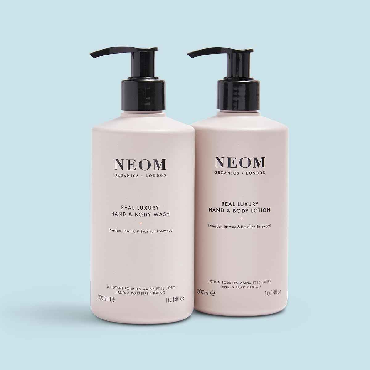 Neom – Real Luxury Hand & Body Lotion, 300ml | Lavender, Rosewood & Jasmine | Nourish and Soften