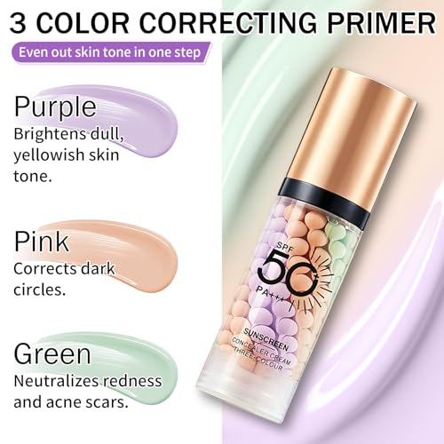 3-in-1 Color Correcting Primer with SPF 50 & Moisturizer