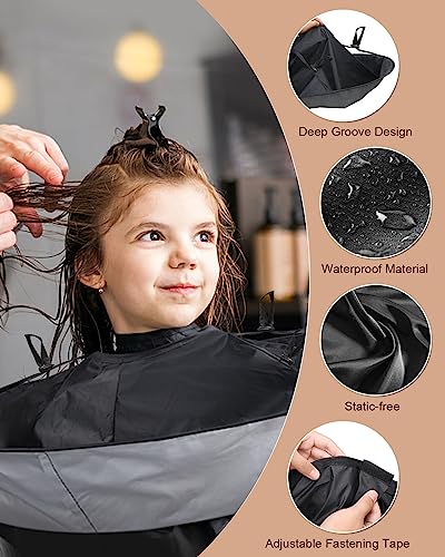 Lictin Hair Cloak Cape Black Waterproof Haircut Apron