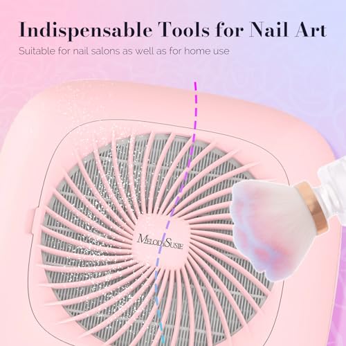 MelodySusie Nail Art Dusting Brush - Soft Synthetic Bristles