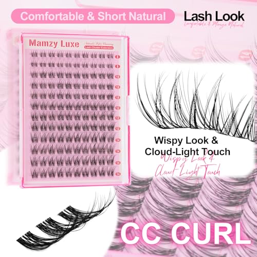 Natural Wispy Lash Clusters Kit 8-14MM with Glue & Tweezers