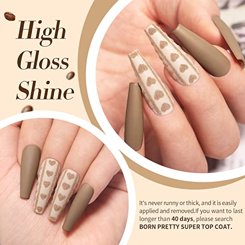 Born Pretty Nude Brown Gel Nail Polish Set - 6 Pcs Fall Winter Neutral Kit