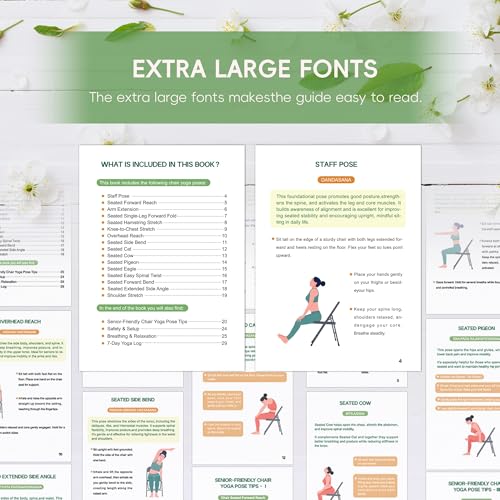 Chair Yoga for Seniors Over 60 - 30-Day Challenge Book