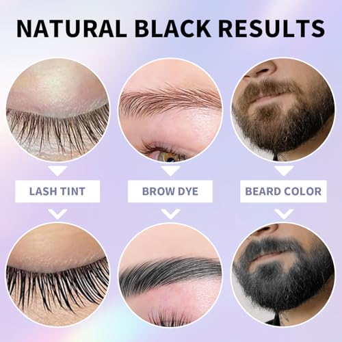 PERMANIA Lash Color Kit - Professional Black Tint, 8 Min Application