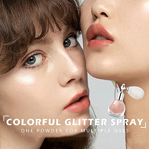 NewBang Highlighter Powder Spray - 2 Colors Pearl White & Nude Pink