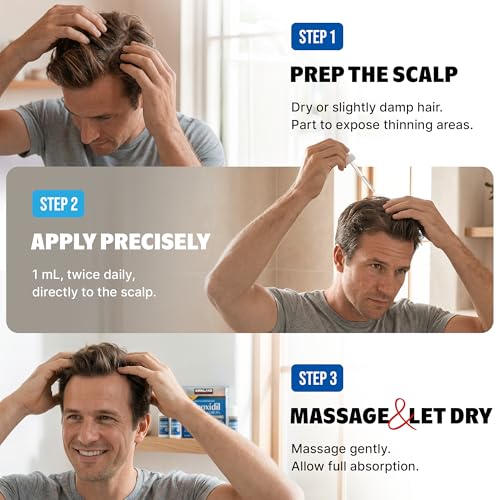 Kirkland Minoxidil 5% Men's Hair Regrowth Treatment, 6-Month Supply