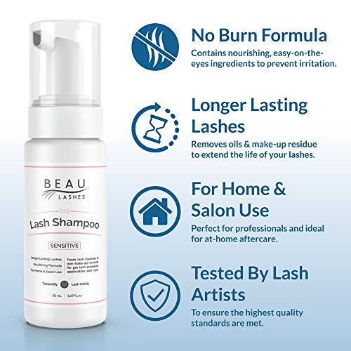 Eyelash Extension Foam Cleanser - Oil Free, Paraben Free 50ml