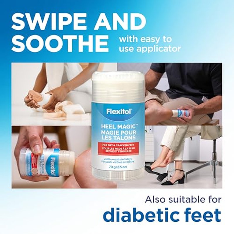 Flexitol Heel Magic Stick - Urea-Based Foot Balm for Cracked Heels
