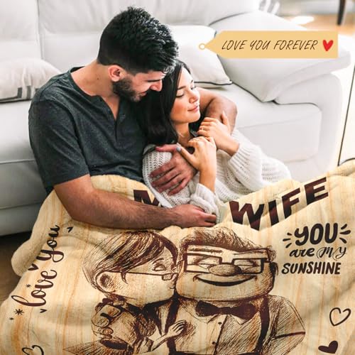 To My Wife Blanket - Romantic Anniversary Gift for Her 50x60
