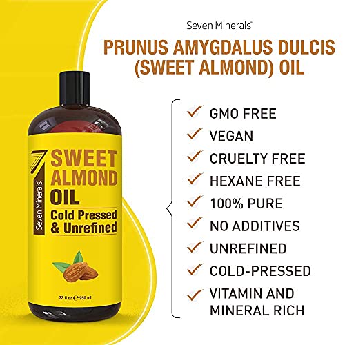 Seven Minerals Pure Sweet Almond Oil & Pure Apricot Kernel Oil