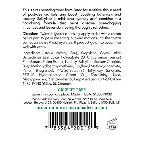Mario Badescu Keratoplast Cleansing Lotion Toner - Soothing & Rejuvenating Skin Care Face Toner with Aloe Vera