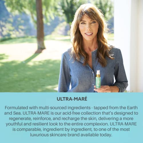 Serious Skincare Ultra-Mare Pure Marine Infusion Facial Serum - Encourages Collagen Production, Cell Turnover and Plumper Skin - Niacinamide - Acid Free - Concentrated 2 oz.