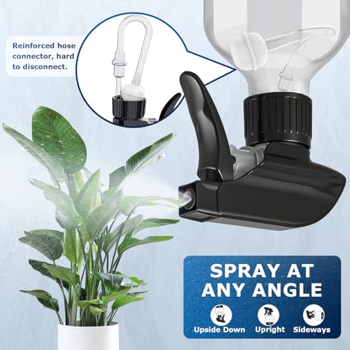 Veco 10oz 360° Spray Bottles, 2-Pack - Adjustable Nozzle & Leak-Resistant