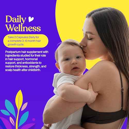 Mama¡¯s Select Postpartum Hair Loss Vitamins ? Reduce Shedding, Restore Thickness, Shine, & Strength ? Supports Hormonal Balance, Cellular Renewal & Scalp Health ? Treatment Is Safe for Breastfeeding