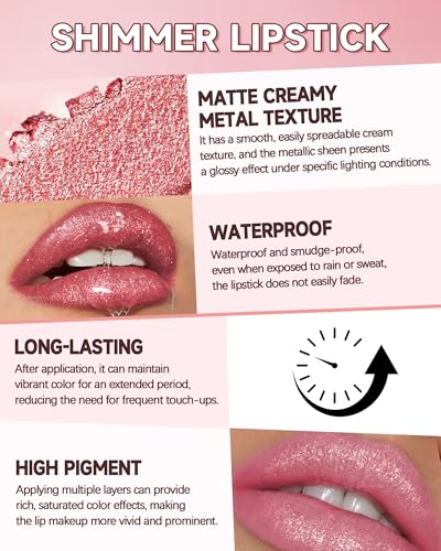Diamond Glitter Lipstick with Creamy Texture | Long Lasting Shimmer