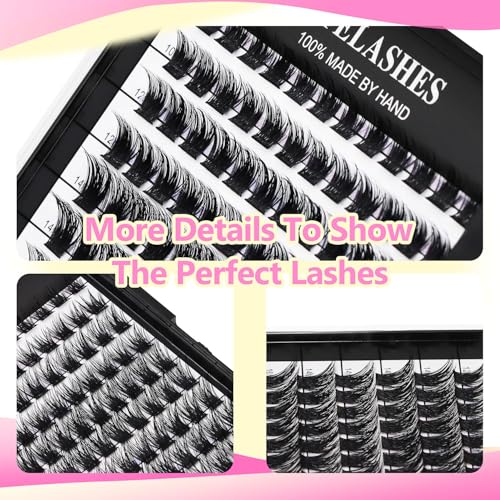 Mixed 8-10-12-14mm Cluster Lashes | Soft Volume Eyelash Extensions