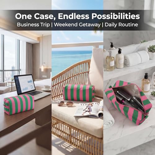 Hair Dryer Travel Bag with Corduroy, Flat Iron & Curling Iron Organizer
