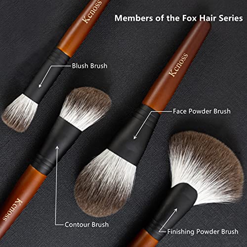 Contour Brush for Makeup Face Powder Brushes?Contour & Define?Perfect for Contour Powder£¬Blush, Bronzer, Highlighter?Even and Natural Application, Made with Natural Animal Hair Fox Bristles,