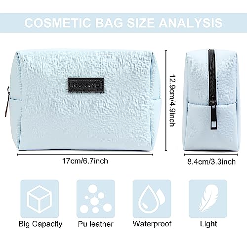 MAANGE Small PU Leather Makeup Bag for Travel - Versatile Pouch