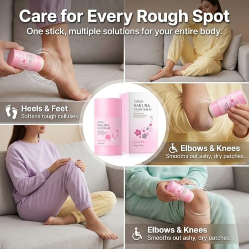 Japan Sakura Foot Heel Stick Moisturizing Balm with Shea Butter 2Pcs