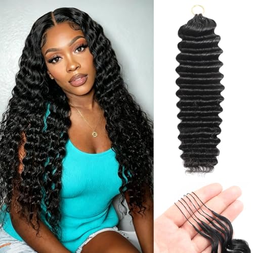 Miracle Knots Deep Wave Crochet Hair 18 Inch 60g