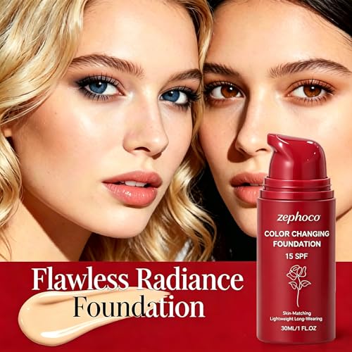 Color Changing Foundation - Skin-Adapting Liquid Makeup SPF 15