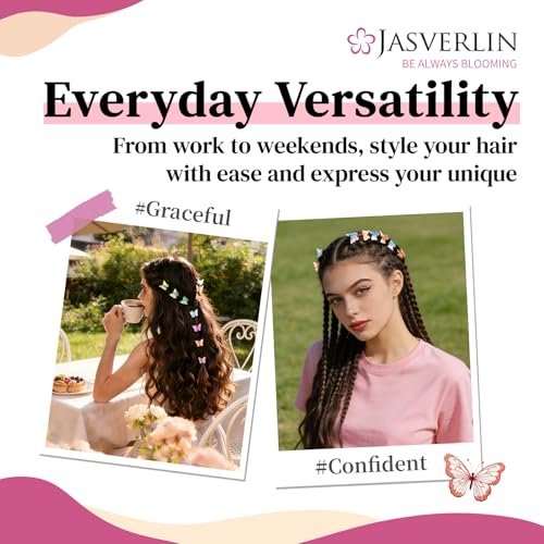 Mini Butterfly Hair Clips 50 Pcs - Cute Y2K Hair Accessories for Girls