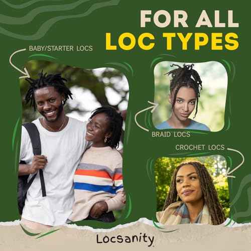 Locsanity Daily Moisturizing Spray for Dull, Dry Locs ? Trial Size Passion Fruit Hair and Scalp Moisturizer for Dreadlocks, Sisterlocks, Microlocks, Braids to Control Oil and Frizz (4 fl oz)