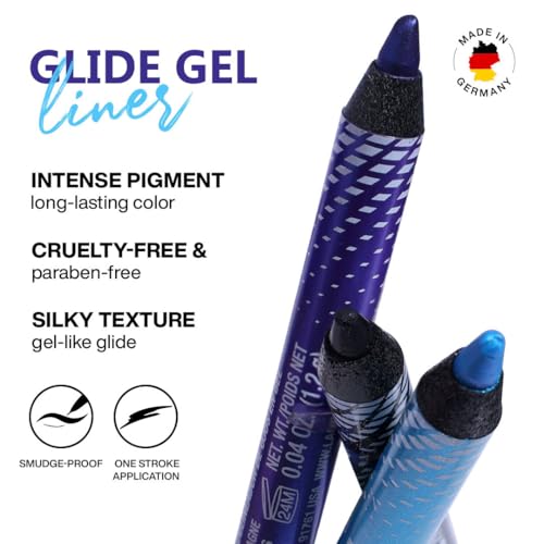 L.A. Girl Glide Gel Liner¢ç Pencil, Paradise Purple GP637 (Pack of 2)
