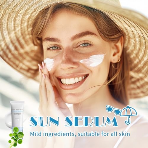 2 Pcs Centella Sunscreen,Lightweight HydratingSPF50 Centella Sunscreen for All Skin Type and UV Defense.