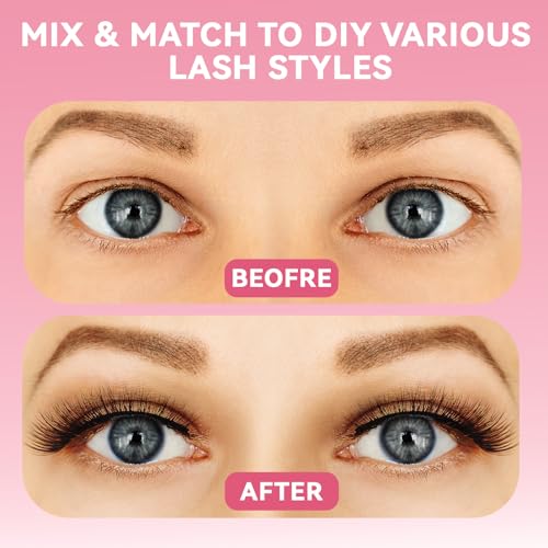 Lash Clusters 300PCS 10-18mm Wispy Volume Eyelashes