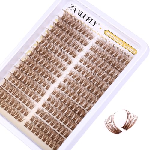 Brown Cluster Lashes Cat Eye 10-16MM D Curl Wispy